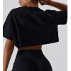 Спортивная короткая футболка Crop T-shirt model 45